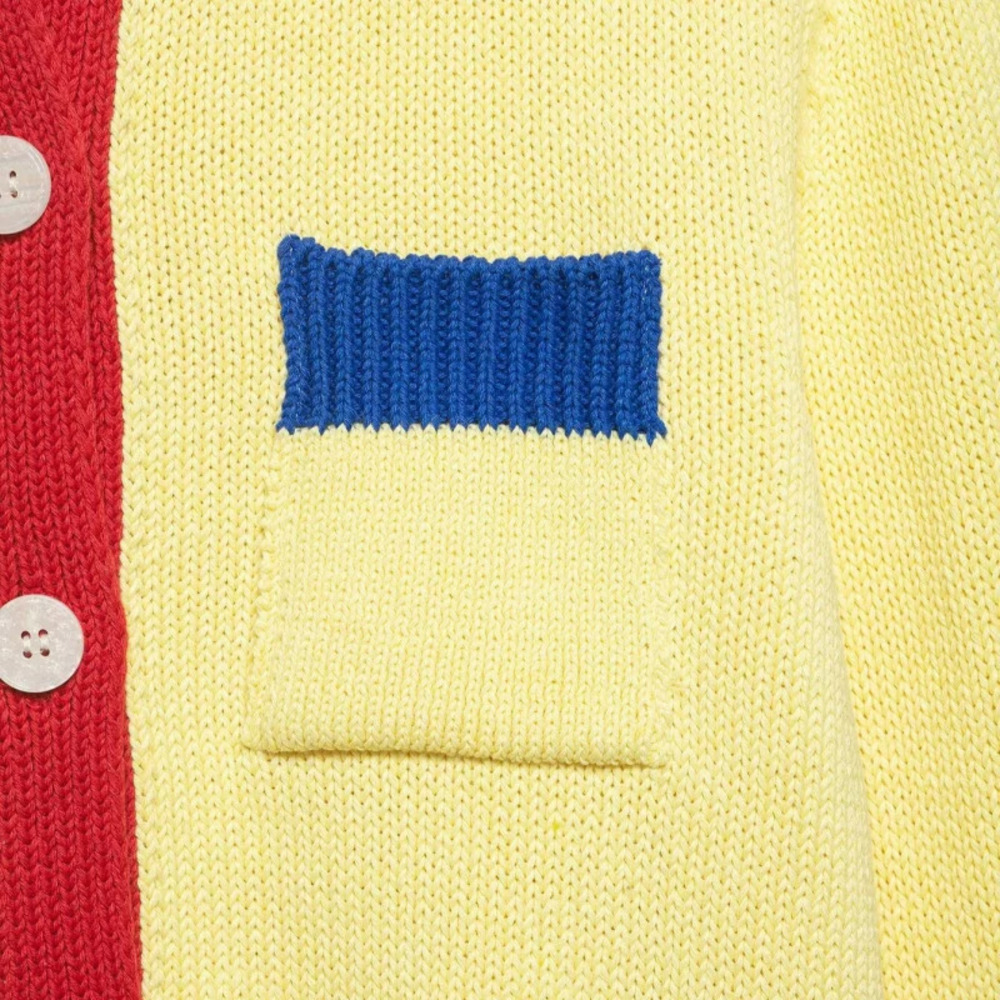 ZARA Stylish Color Block Knit Cardigan